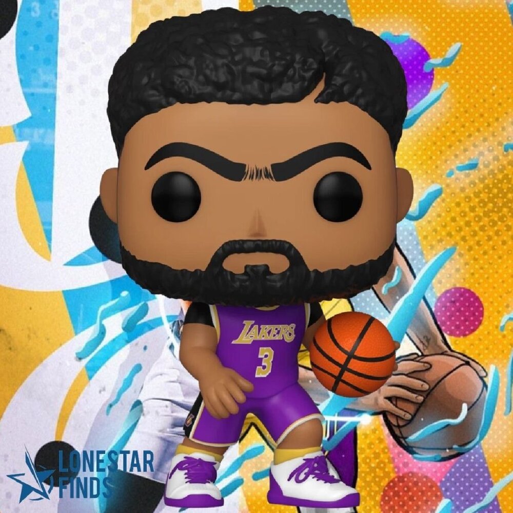 Funko POP! NBA Basketball Anthony Davis Purple Jersey LA Los Angeles Lakers Figu